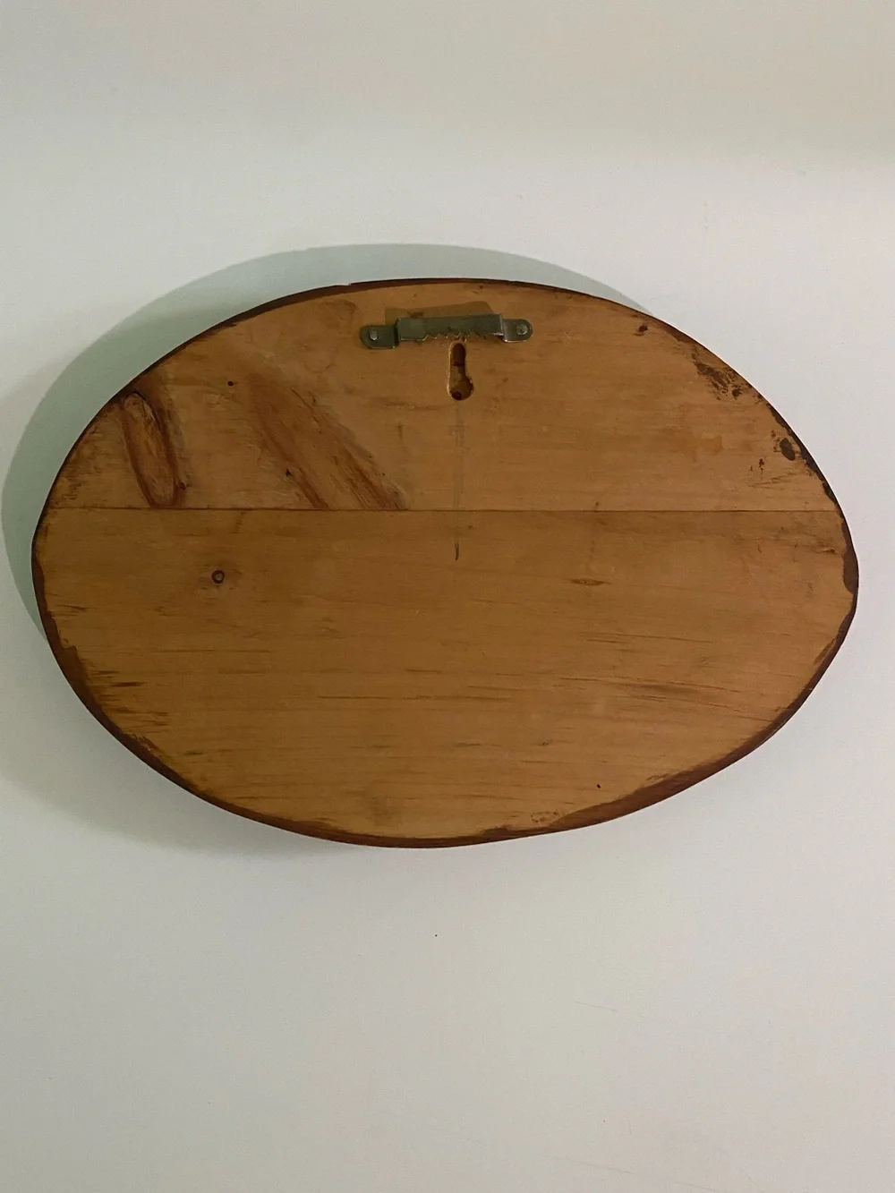Vintage Pyrography Wall Plaque - Owl Chasing Rabbit